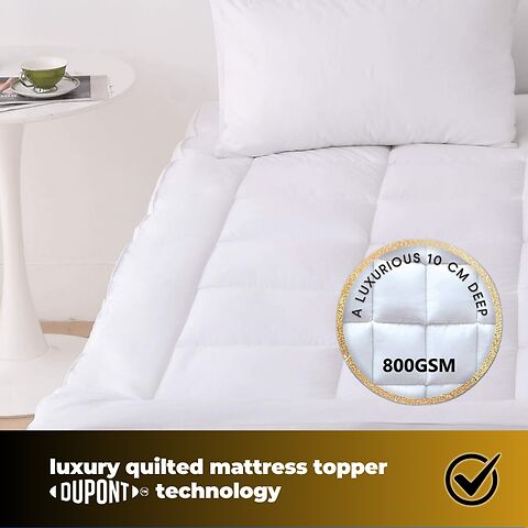 Dupont technology luxury quilted mattress topper