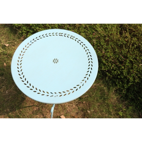 Glamhaus Seychelles Outdoor Antique Blue Bistro Set